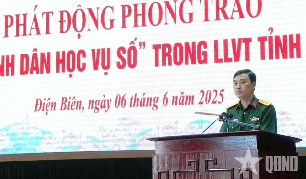 Bộ CHQS tỉnh Điện Biên: “Bình dân học vụ số” góp phần nâng cao sức mạnh, khả năng sẵn sàng chiến đấu của LLVT